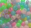 100 6x9mm Multi Glow Crow Beads